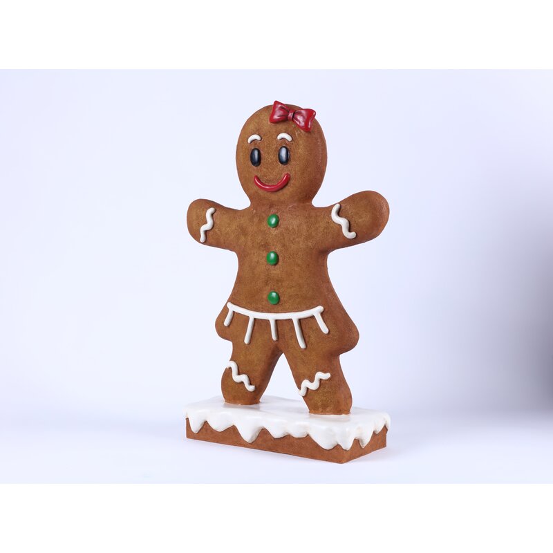 Hi-Line Gift Ltd. Gingerbread Girl Oversized Figurine & Reviews | Wayfair